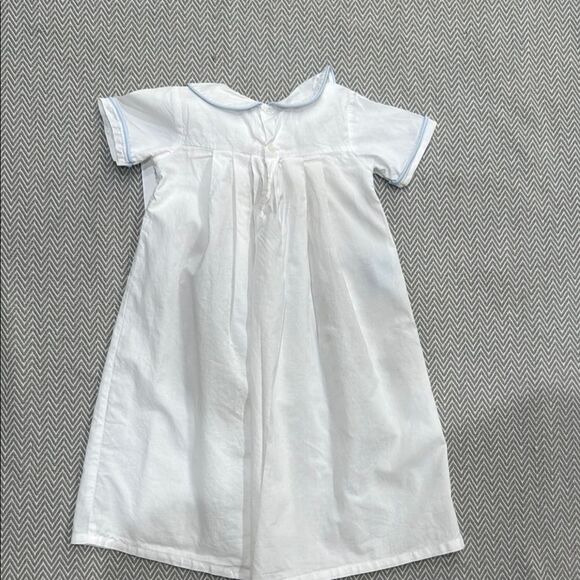 Remember Nguyen White Dress with Blue and Yellow Accents - Picture 3 of 7